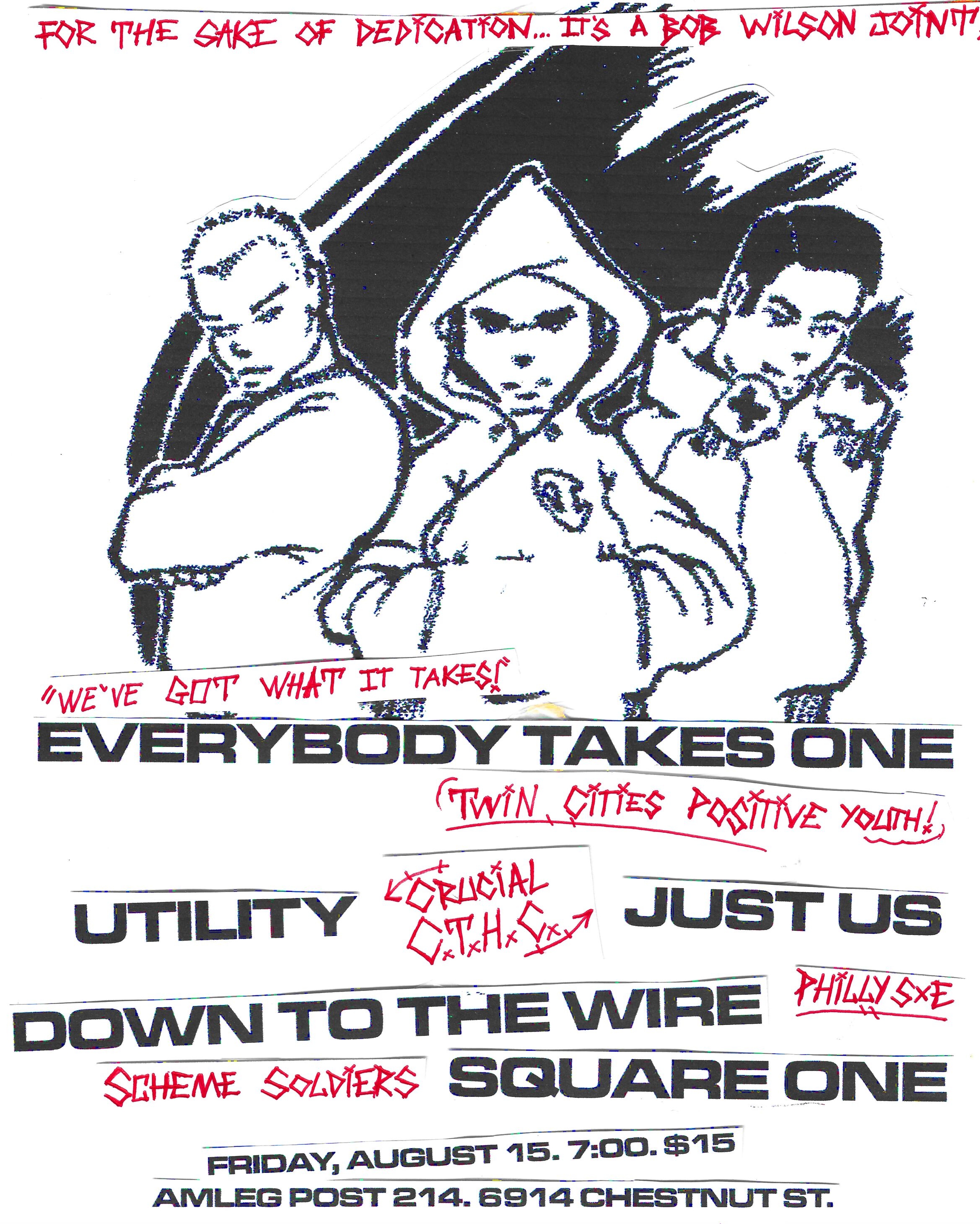 Everybody Takes One,Utility,Just Us,Square One,DTTW