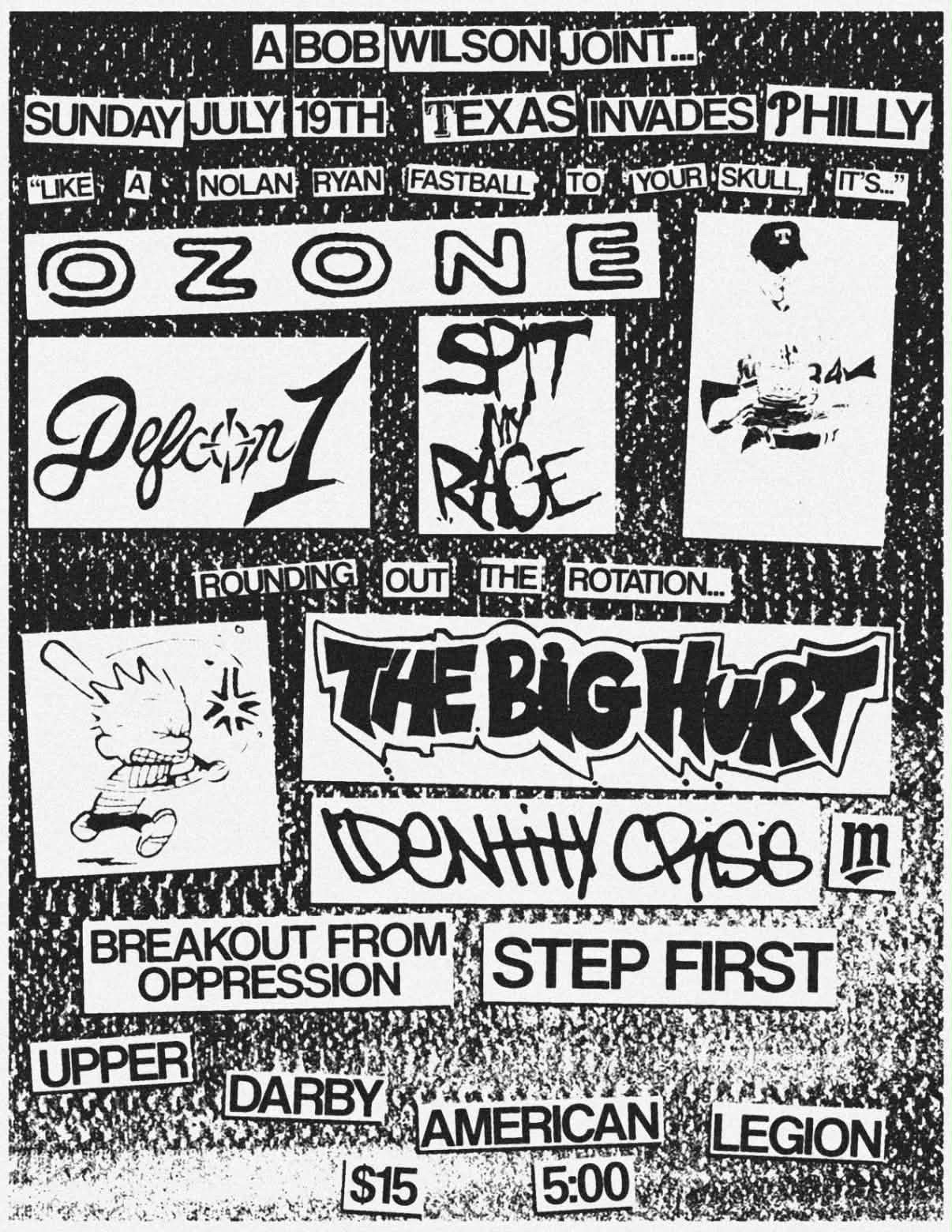 Ozone,Defcon 1,Spit My Rage,The Big Hurt,Identity Crisis,Step First,Breakout From Oppression